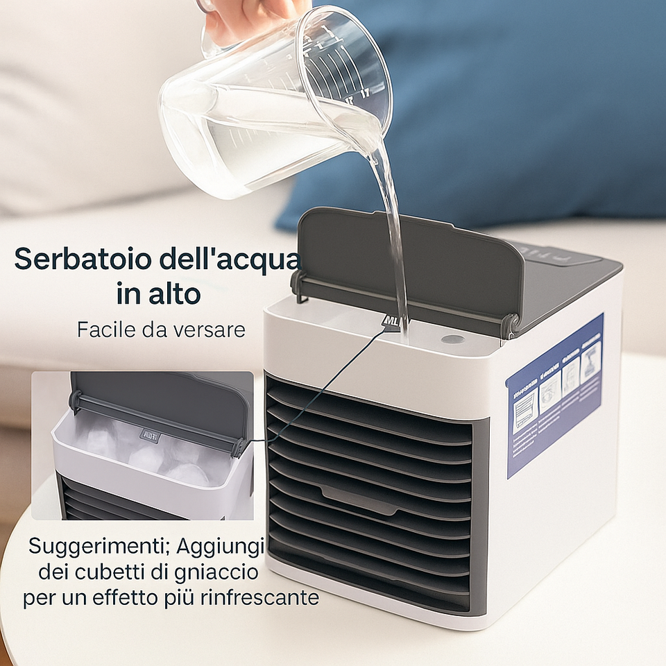 NebulaFresh™ – Aria condizionata portatile con nebbia visibile ti rinfresca in 1 minuto