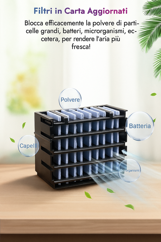 NebulaFresh™ – Aria condizionata portatile con nebbia visibile ti rinfresca in 1 minuto